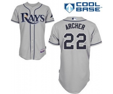 Tampa Bay Rays #22 Chris Archer Gray Jersey