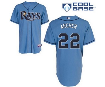 Tampa Bay Rays #22 Chris Archer Light Blue Jersey