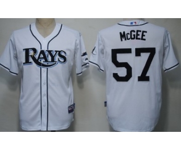 Tampa Bay Rays #57 Jake McGee White Jersey