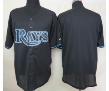 Tampa Bay Rays Blank Black Fashion Jersey