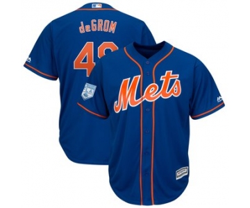 Men's New York Mets 48 Jacob deGrom Majestic Royal 2019 Spring Training Cool Base Player Jersey