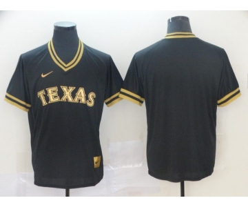 Men Texas Rangers Blank Black gold Game Nike 2022 MLB Jersey