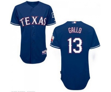 Men's Texas Rangers #13 Joey Gallo 2014 Blue Jersey