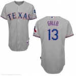 Men's Texas Rangers #13 Joey Gallo 2014 Gray Jersey