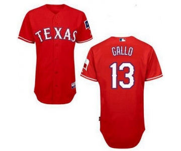 Men's Texas Rangers #13 Joey Gallo 2014 Red Jersey