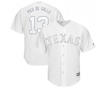 Rangers #13 Joey Gallo White Pico de Gallo Players Weekend Cool Base Stitched Baseball Jersey