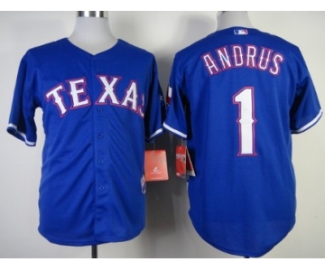 Texas Rangers #1 Elvis Andrus 2014 Blue Jersey