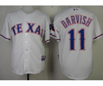 Texas Rangers #11 Yu Darvish 2014 White Jersey