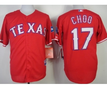 Texas Rangers #17 Shin-Soo Choo 2014 Red Jersey