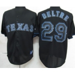 Texas Rangers #29 Adrian Beltre Black Fashion Jersey