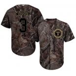 Texas Rangers #3 Russell Wilson Camo Realtree Collection Cool Base Stitched Baseball Jersey