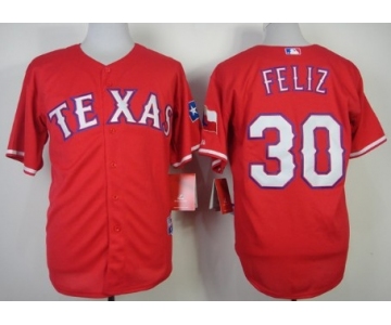 Texas Rangers #30 Neftali Feliz 2014 Red Jersey