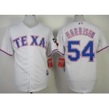 Texas Rangers #54 Matt Harrison 2014 White Jersey
