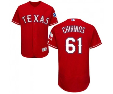 Texas Rangers #61 Robinson Chirinos Red Flexbase Authentic Collection Stitched Baseball Jersey