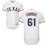 Texas Rangers #61 Robinson Chirinos White Flexbase Authentic Collection Stitched Baseball Jersey