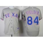 Texas Rangers #84 Prince Fielder 2014 Gray Jersey