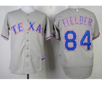 Texas Rangers #84 Prince Fielder 2014 Gray Jersey