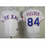 Texas Rangers #84 Prince Fielder 2014 White Jersey