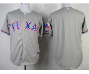 Texas Rangers Blank 2014 Gray Jersey