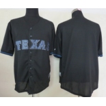 Texas Rangers Blank Black Fashion Jersey