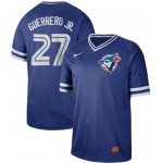 Blue Jays #27 Vladimir Guerrero Jr. Royal Authentic Cooperstown Collection Stitched Baseball Jersey