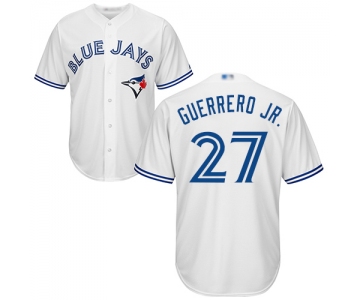 Blue Jays #27 Vladimir Guerrero Jr. White Cool Base Stitched Youth Baseball Jersey