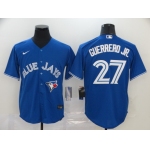 Men's Toronto Blue Jays #27 Vladimir Guerrero Jr. Blue Stitched MLB Cool Base Nike Jersey