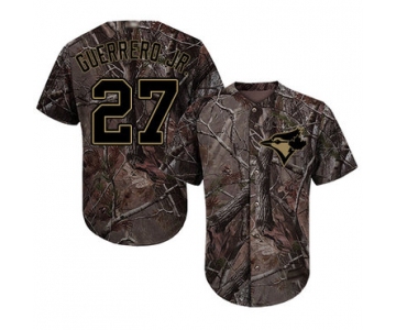 Men's Toronto Blue Jays #27 Vladimir Guerrero Jr. Camo Realtree Collection Cool Base Stitched Baseball Jersey