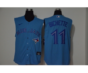 Men's Toronto Blue Jays #11 Bo Bichette Blue 2020 Cool and Refreshing Sleeveless Fan Stitched MLB Nike Jersey