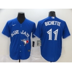 Men's Toronto Blue Jays #11 Bo Bichette Blue Stitched MLB Cool Base Nike Jersey