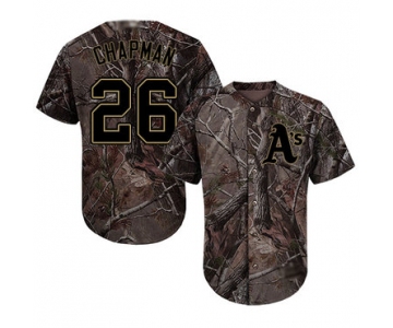 Athletics #26 Matt Chapman Camo Realtree Collection Cool Base Stitched Youth Baseball Jersey