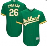 Men's Oakland Athletics #26 Matt Chapman Kelly Green Alternate Jersey