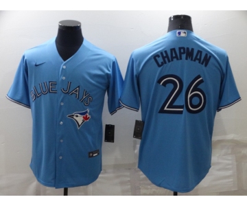 Men's Toronto Blue Jays #26 Matt Chapman Light Blue Stitched MLB Cool Base Nike Jersey