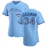 MEN'S TORONTO BLUE JAYS #34 KEVIN GAUSMAN BLUE POWDER ALTERNATE JERSEY