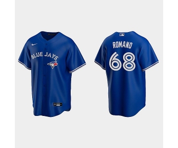 Men's Blue Jays #68 Jordan Romano Royal Replica Jersey