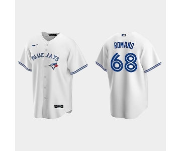 Men's Blue Jays #68 Jordan Romano White Replica Jersey