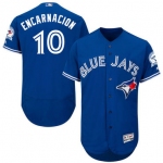 Men's Toronto Blue Jays #10 Edwin Encarnacion Royal Blue 2016 Flexbase Majestic Baseball Jersey