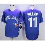 Men's Toronto Blue Jays #11 Kevin Pillar Blue New Cool Base Jersey