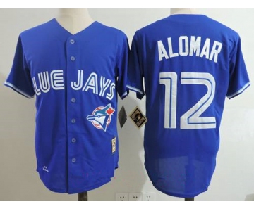 Men's Toronto Blue Jays #12 Roberto Alomar Royal Blue 1993 Throwback Cooperstown Collection Stitched MLB Mitchell & Ness Jersey