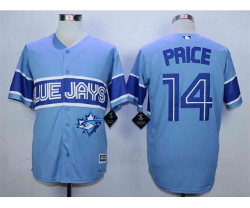 Men's Toronto Blue Jays #14 David Price Light Blue New Cool Base Jersey