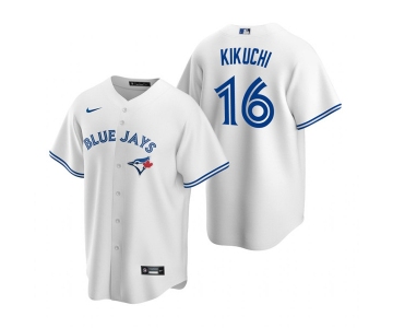 Men's Toronto Blue Jays #16 Yusei Kikuchi White Cool Base Stitched Jersey