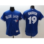 Men's Toronto Blue Jays #19 Jose Bautista Blue Flexbase 2016 MLB Player Jersey