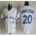 Men's Toronto Blue Jays #20 Josh Donaldson Home White 2015 MLB Cool Base Jersey