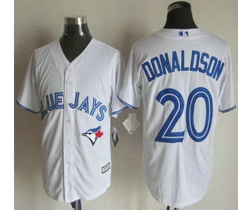 Men's Toronto Blue Jays #20 Josh Donaldson Home White 2015 MLB Cool Base Jersey