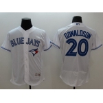 Men's Toronto Blue Jays #20 Josh Donaldson White Flexbase 2016 MLB Player Jersey