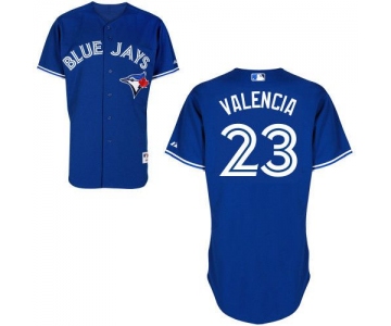 Men's Toronto Blue Jays #23 Danny Valencia Blue Jersey