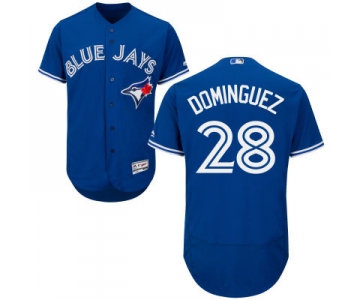 Men's Toronto Blue Jays #28 Matt Dominguez Royal Blue 2016 Flexbase Majestic Baseball Jersey