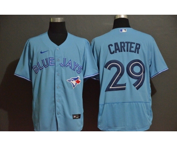 Men's Toronto Blue Jays #29 Joe Carter Blue Stitched MLB Flex Base Nike Jersey