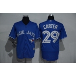 Men's Toronto Blue Jays #29 Joe Carter Retired Royal Blue Cool Base Stitched MLB Jersey