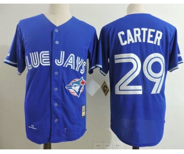 Men's Toronto Blue Jays #29 Joe Carter Royal Blue 1993 Throwback Cooperstown Collection Stitched MLB Mitchell & Ness Jersey